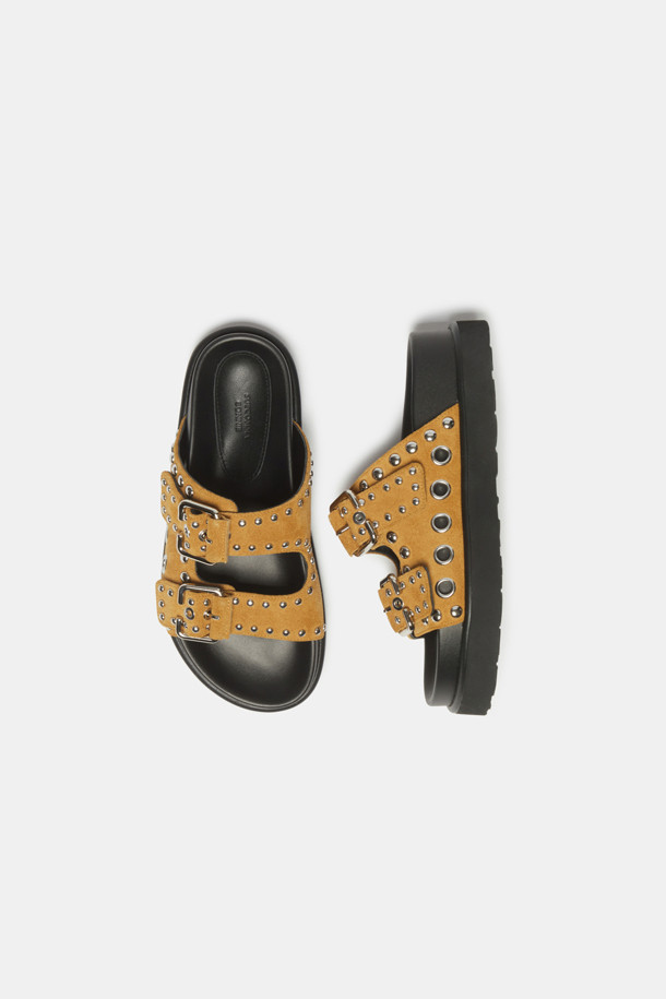 SUECOMMA BONNIE - 샌들 - Stud slide(beige)