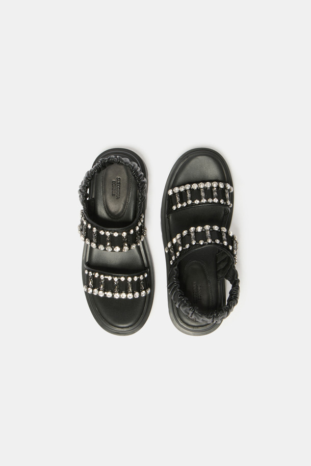 SUECOMMA BONNIE - 샌들 - Jewelry line sandal(black)