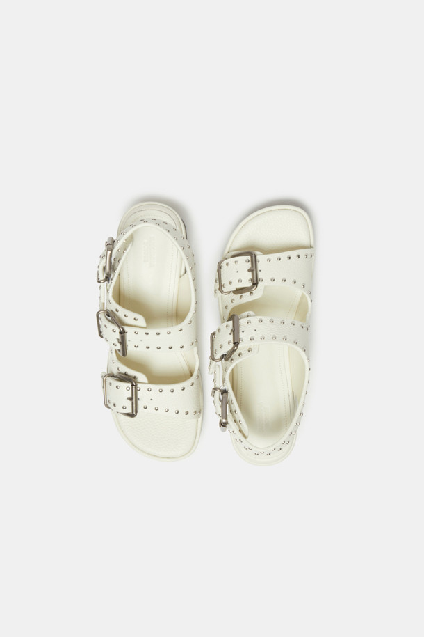 SUECOMMA BONNIE - 샌들 - Stud platform sandal(ivory)