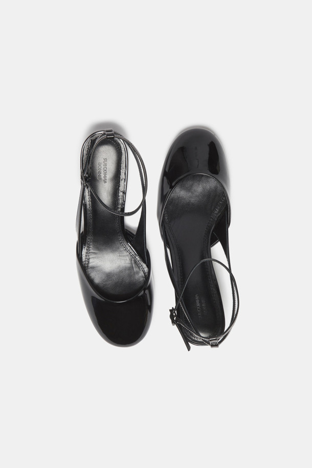 SUECOMMA BONNIE - 샌들 - Strap sling back shoes(black)