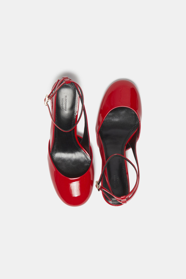 SUECOMMA BONNIE - 샌들 - Strap sling back shoes(red)