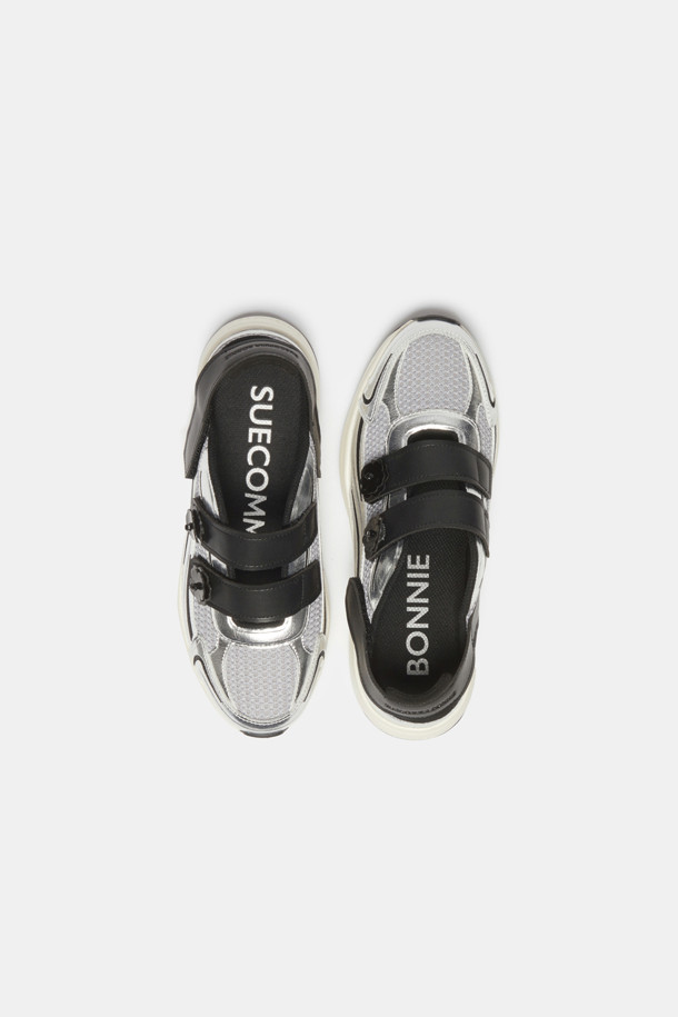 SUECOMMA BONNIE - 스니커즈 - Flower strap sandal sneakers(silver)