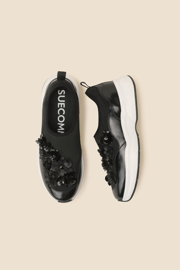 SUECOMMA BONNIE - 스니커즈 - New flowerbomb sneakers(black)