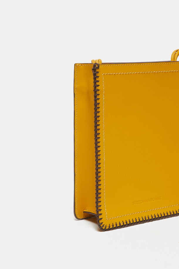 SUECOMMA BONNIE - 크로스백 - Pompom mini bag(yellow)