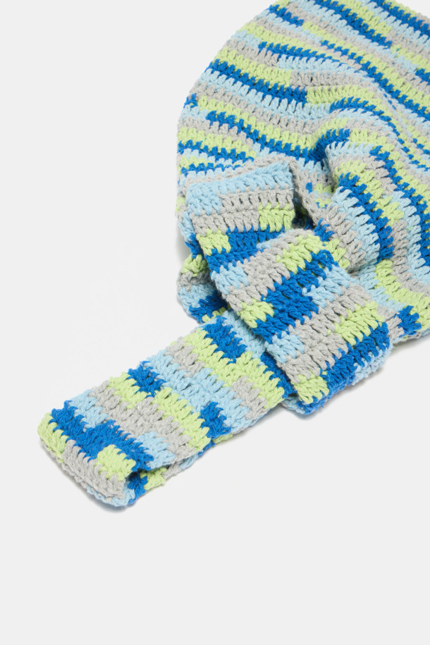 SUECOMMA BONNIE - 숄더백 - NANNACAY X SCB Knit bag(blue)
