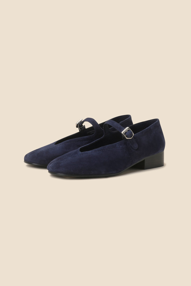 SUECOMMA BONNIE - 로퍼 - Daily mary jane flats(navy)