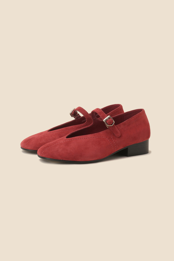 SUECOMMA BONNIE - 로퍼 - Daily mary jane flats(wine)