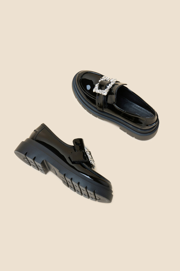 SUECOMMA BONNIE - 로퍼 - Jewelry loafer(black)