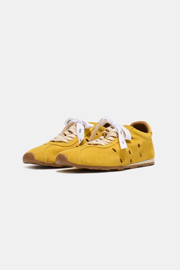 SUECOMMA BONNIE - 스니커즈 - Fev_Suede sneakers(yellow)