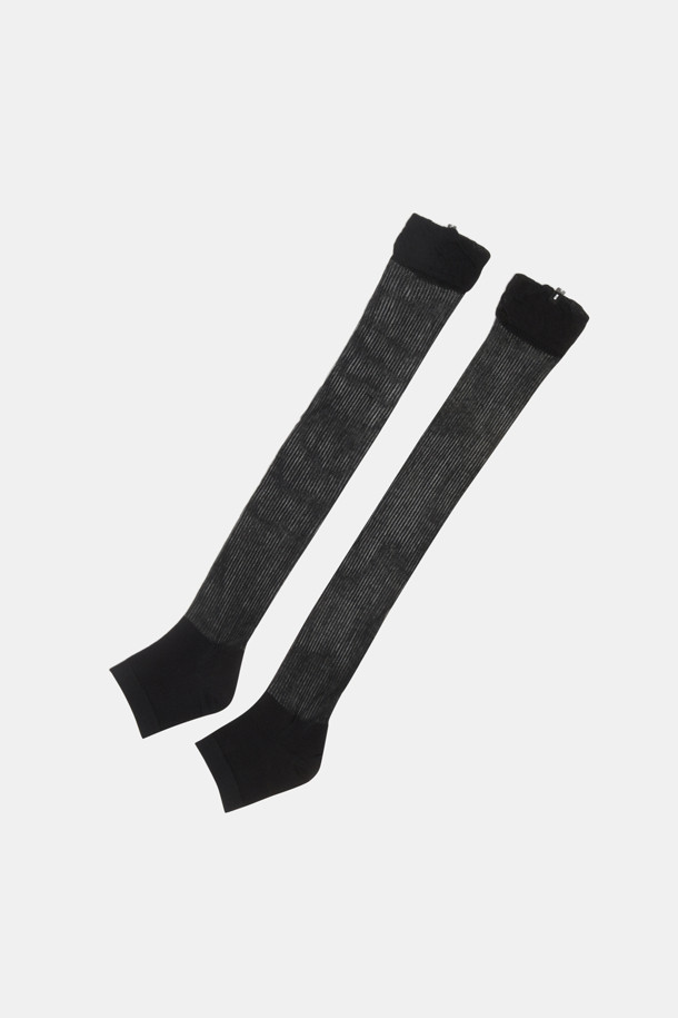 SUECOMMA BONNIE - 양말 - Fev_Knee socks(black)