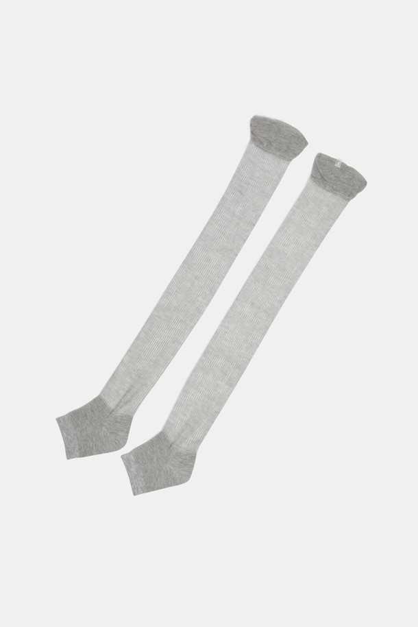 SUECOMMA BONNIE - 양말 - Fev_Knee socks(grey)