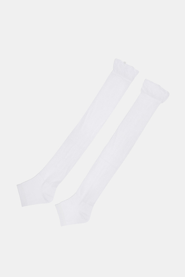 SUECOMMA BONNIE - 양말 - Fev_Knee socks(white)