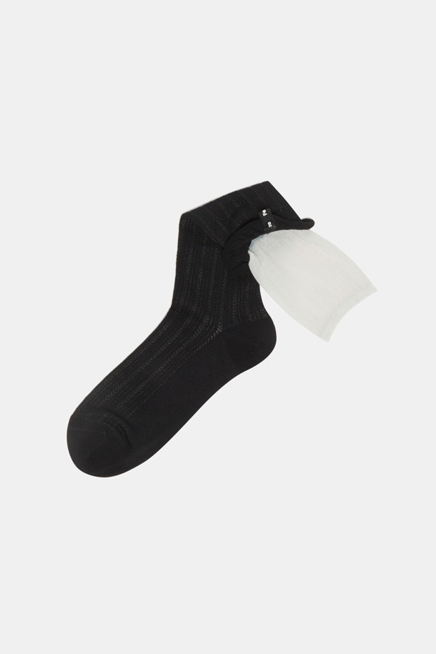 SUECOMMA BONNIE - 양말 - Fev_socks(black)