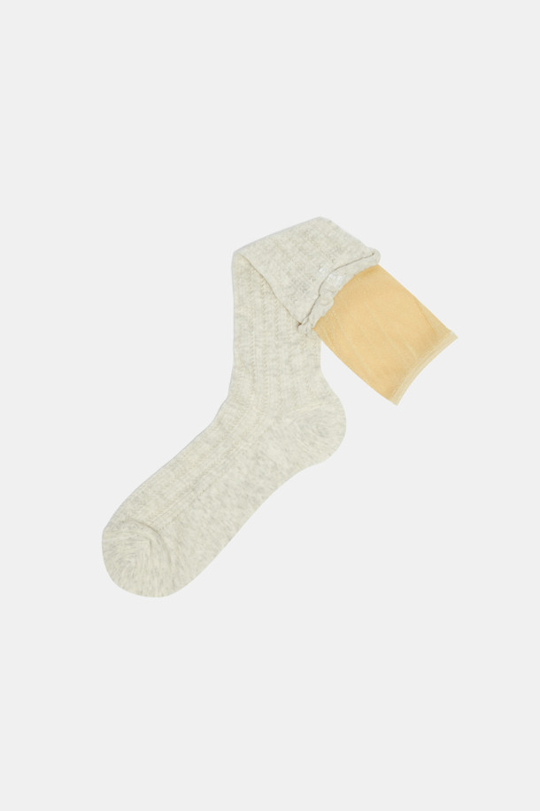 SUECOMMA BONNIE - 양말 - Fev_socks(yellow)