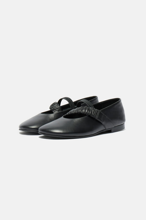 SUECOMMA BONNIE - 플랫 - Pleats mary jane flats(black)