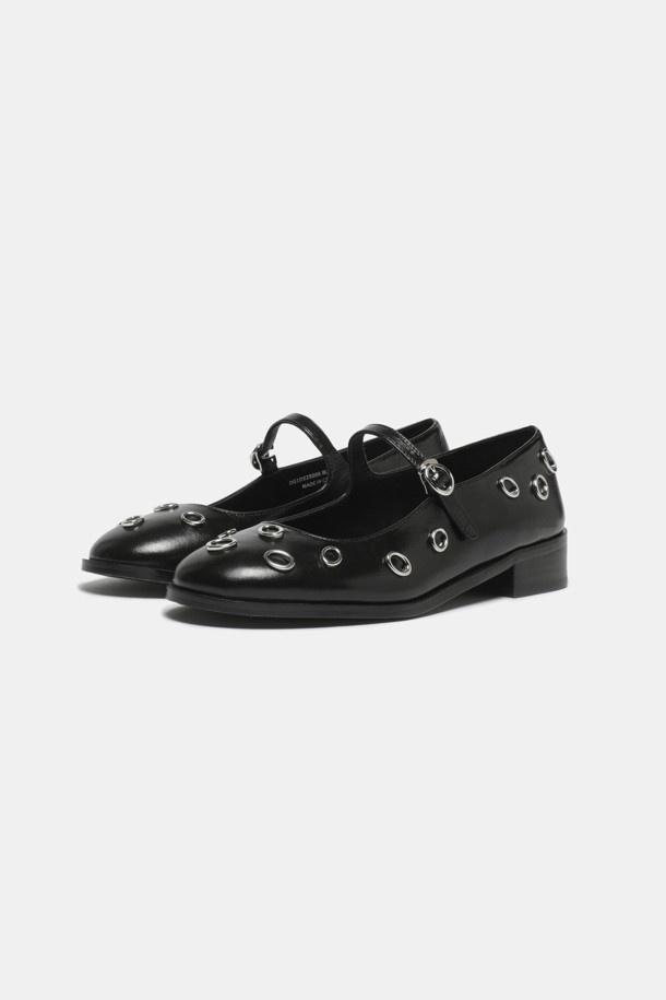 SUECOMMA BONNIE - 플랫 - Ring mary jane flats(black)