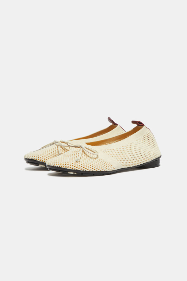 SUECOMMA BONNIE - 플랫 - Knit flats(ivory)