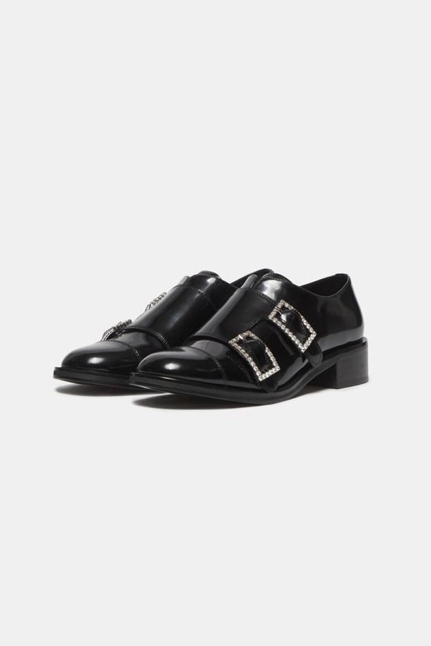 SUECOMMA BONNIE - 로퍼 - Jewelry buckle loafer(black)