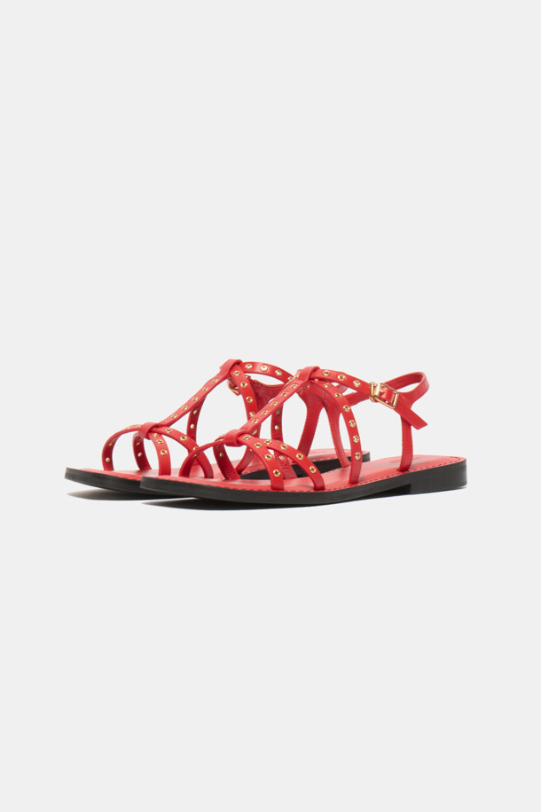 SUECOMMA BONNIE - 샌들 - Strap sandal(red)