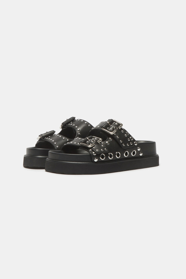 SUECOMMA BONNIE - 샌들 - Stud slide(black)
