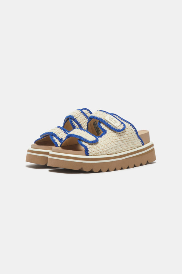 SUECOMMA BONNIE - 샌들 - [김나영 착용]Knit slide sandal(ivory)