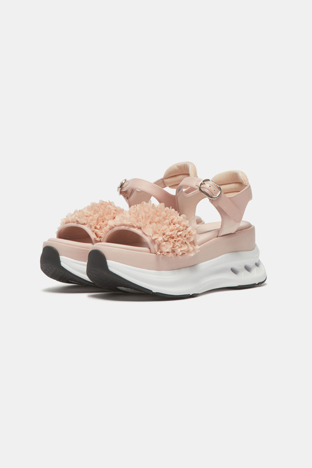 SUECOMMA BONNIE - 샌들 - Flower strap sandal(pink)