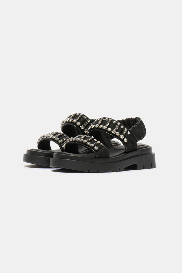 SUECOMMA BONNIE - 샌들 - Jewelry line sandal(black)