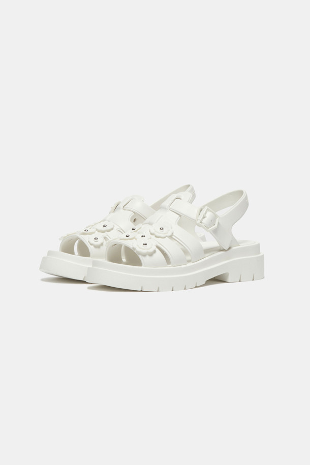 SUECOMMA BONNIE - 샌들 - Flower jelly sandal(white)