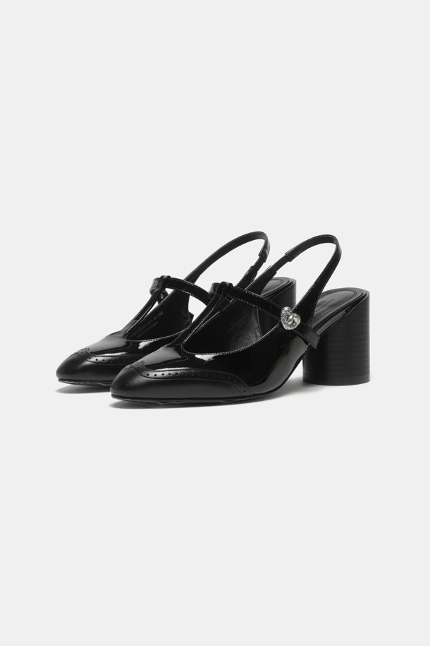 SUECOMMA BONNIE - 샌들 - Cle sling back shoes(black)