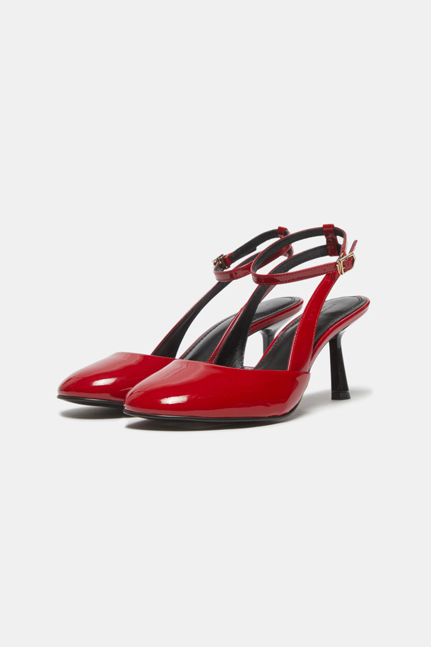 SUECOMMA BONNIE - 샌들 - Strap sling back shoes(red)