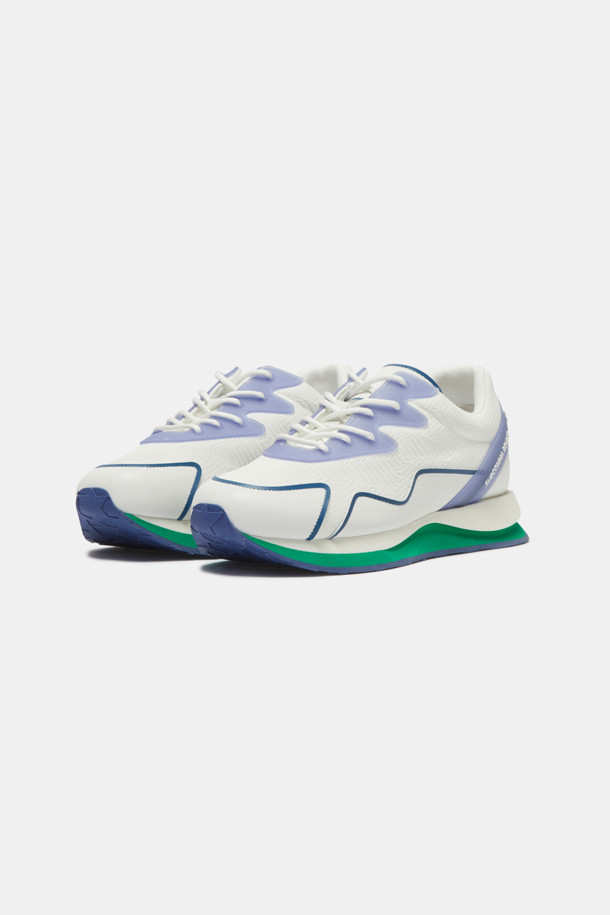 SUECOMMA BONNIE - 스니커즈 - Knit patch sneakers(blue)