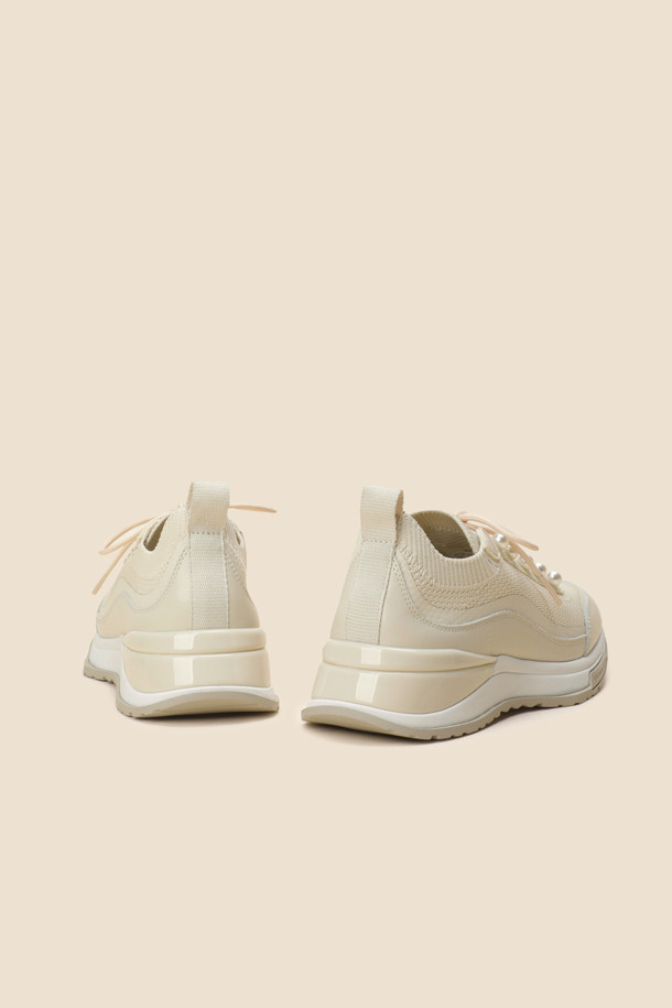 SUECOMMA BONNIE - 스니커즈 - Pearl sneakers(beige)