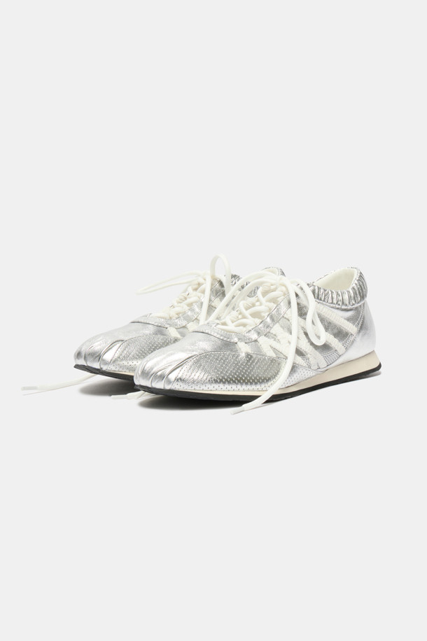 SUECOMMA BONNIE - 스니커즈 - Shirring sneakers(silver)