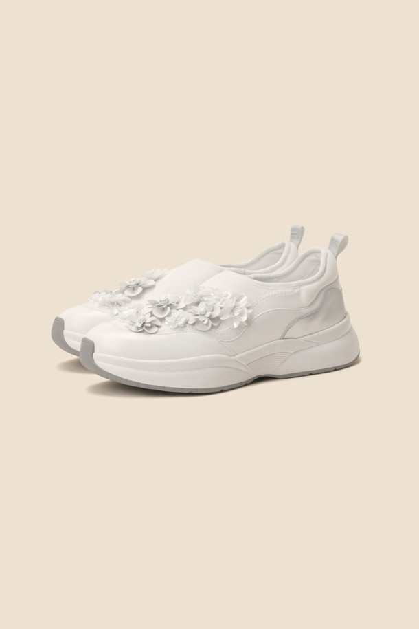 SUECOMMA BONNIE - 스니커즈 - New flowerbomb sneakers(white)