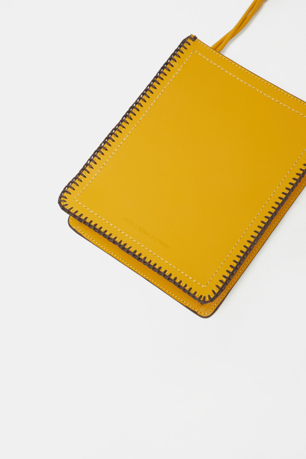 SUECOMMA BONNIE - 크로스백 - Pompom mini bag(yellow)