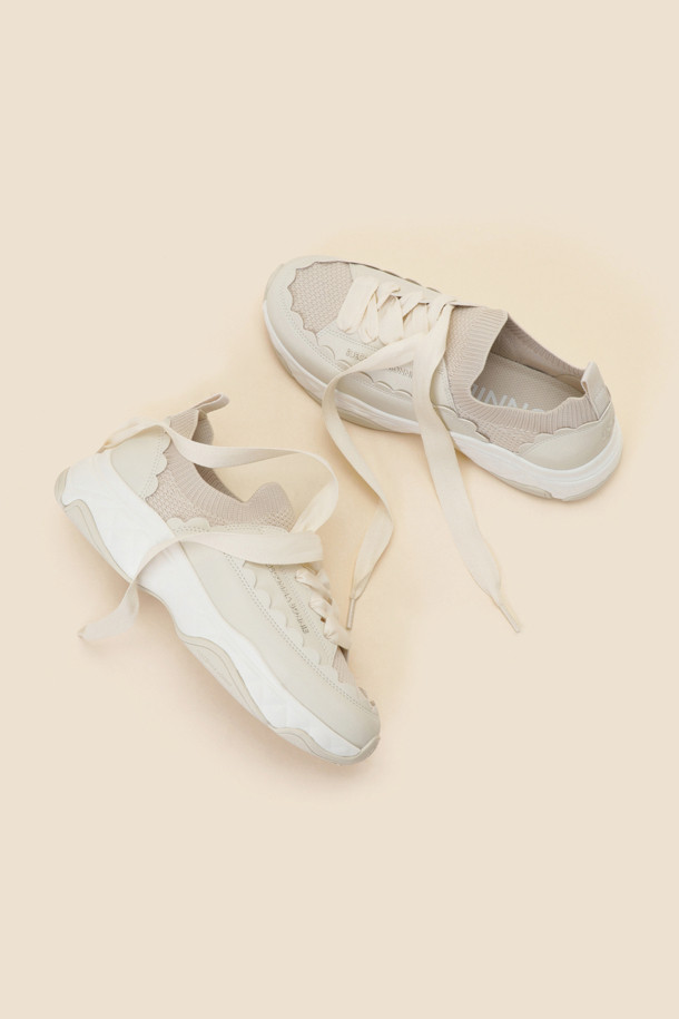 SUECOMMA BONNIE - 스니커즈 - Wave sneakers(ivory)