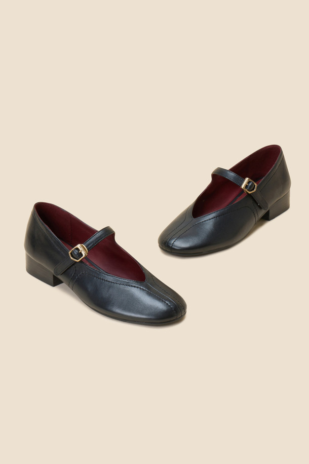 SUECOMMA BONNIE - 로퍼 - Daily mary jane flats(black)