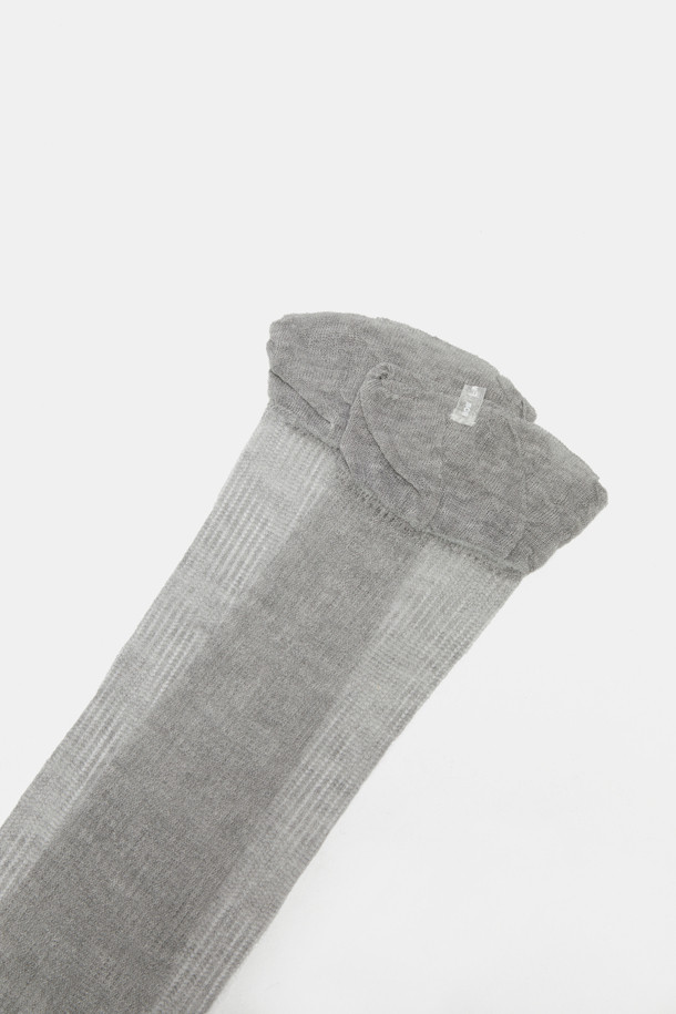 SUECOMMA BONNIE - 양말 - Fev_Knee socks(grey)