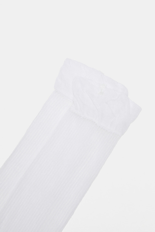SUECOMMA BONNIE - 양말 - Fev_Knee socks(white)