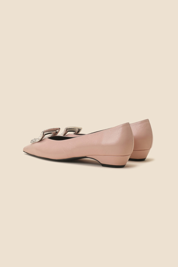 SUECOMMA BONNIE - 플랫 - Polygon flat shoes(beige)