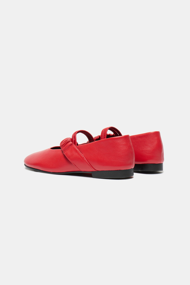 SUECOMMA BONNIE - 플랫 - Pleats mary jane flats(red)