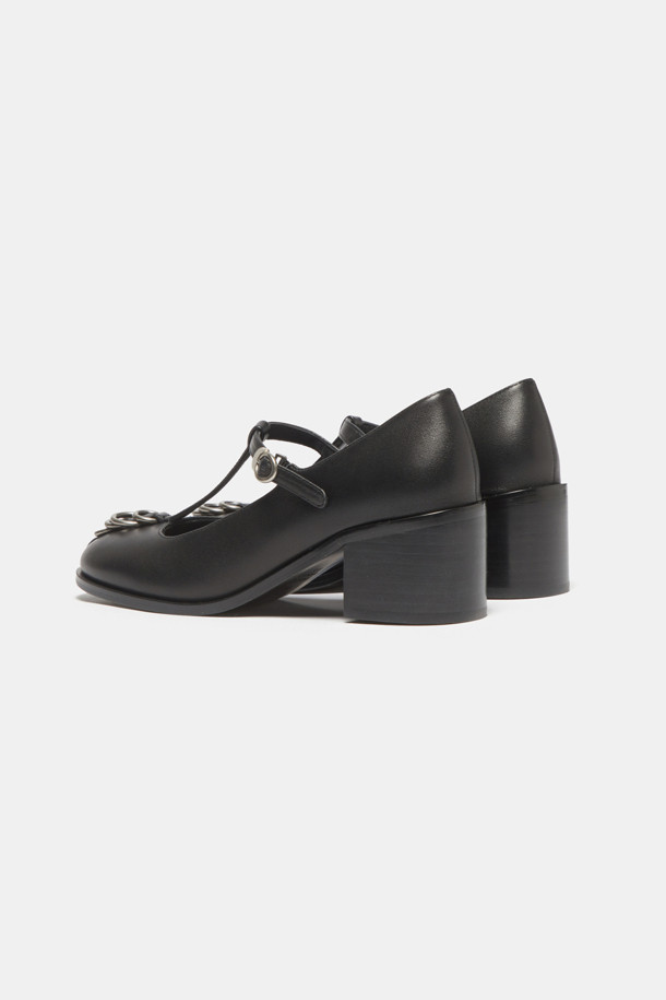 SUECOMMA BONNIE - 플랫 - Ring t-strap flats(black)