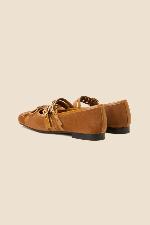 SUECOMMA BONNIE - 플랫 - Ballerina point flats(brown)