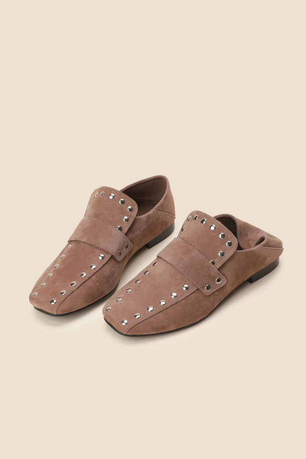 SUECOMMA BONNIE - 로퍼 - 2-way stud loafer(brown)