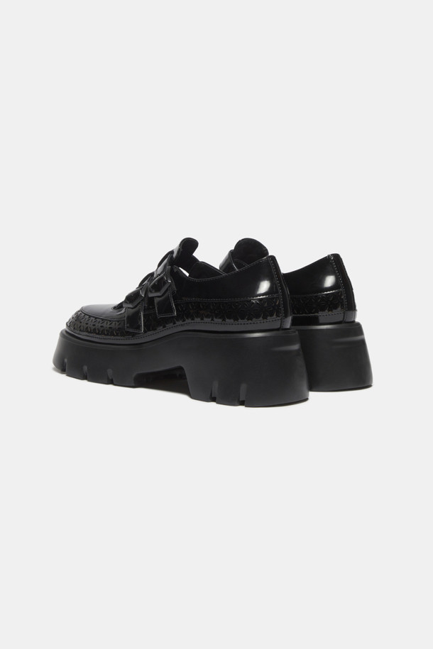 SUECOMMA BONNIE - 로퍼 - Buckle loafer(black)