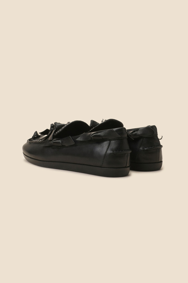 SUECOMMA BONNIE - 플랫 - Frangia loafer(black)