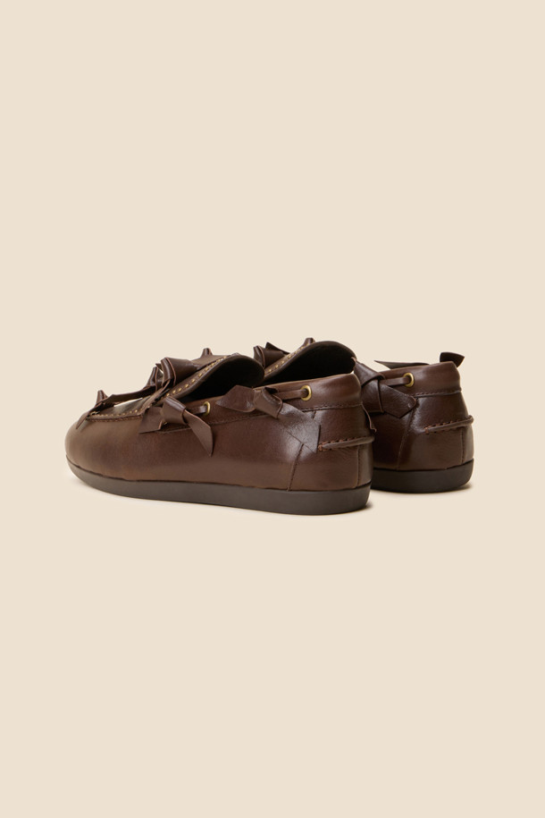 SUECOMMA BONNIE - 플랫 - Frangia loafer(brown)