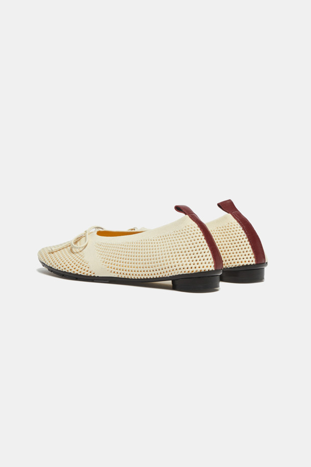 SUECOMMA BONNIE - 플랫 - Knit flats(ivory)