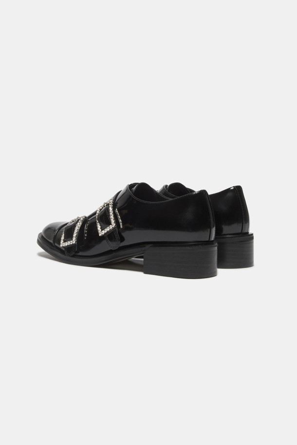 SUECOMMA BONNIE - 로퍼 - Jewelry buckle loafer(black)