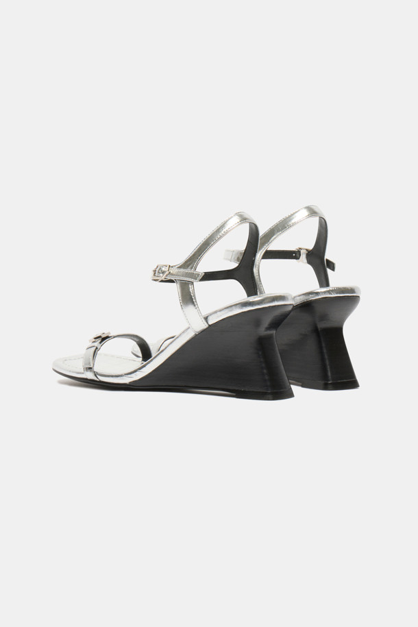 SUECOMMA BONNIE - 샌들 - Slim strap sandal(silver)